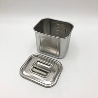 本間冬治工業 角型目盛付ポット 1.7L 14 1個 4-1006-03（直送品）