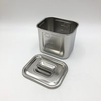 本間冬治工業 角型目盛付ポット 2.6L 16 1個 4-1006-04（直送品）