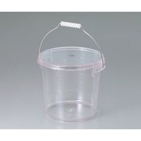 丸山ステンレス ポリカーボ蓋付バケツ 13L 4-4015-01 1個（直送品）