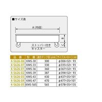 MONOVATE タンク運搬台車 φ360mm用(SUS・ウレタン車) KMS-36 1個 4-5626-01（直送品）