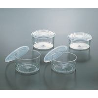 アズワン 丸型V式容器(スチロール製) 6個入 φ156×φ149×65mm 5-067-26 1箱(6個)（直送品）