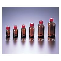 マルエム 細口規格瓶 褐色 100mL 100本入 LT-100 1箱(100個) 5-131-04（直送品）