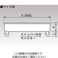 MONOVATE タンク運搬用台車(SS・ゴム車) φ330mm用 KM-33 1個 5-151-02（直送品）