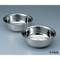 オオモリ 洗面器深型 ステンレス製 5-197-04 1個（直送品）