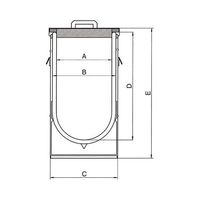 アズワン デュワーフラスコ(大型・広口・フタ付) 10L 31CーAL 1252 1個 5-404-02（直送品）