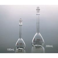 アズワン 透明摺りメスフラスコ(硬質ガラス製) 白 25mL 6-243-04 1個（直送品）