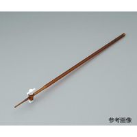 アズワン ビュレット硼珪酸ガラス製 PTFE活栓付 茶褐色 10mL 6-254-02 1本（直送品）