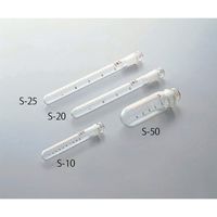 マルエム 共栓試験管・遠沈管(浸透焼付目盛付き) 10mL 丸底 1箱(10本入) S-10 1箱(10本) 6-298-01（直送品）