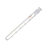 マルエム 共栓試験管・遠沈管(浸透焼付目盛付き) 25mL 丸底 1箱(10本入) S-25 1箱(10本) 6-298-03（直送品）