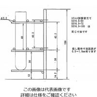 三和化研工業 ステンレス製試験管立 φ16.5mm 6×12配列 SS16.5-72 1個 6-302-08