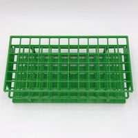 サーモフィッシャーサイエンティフィック アンワイヤー試験管立 φ16mm×72本 グリーン 5970-0416 1個 6-313-10（直送品）