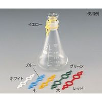 アズワン シリコンカラーバンド(メガネバンド) 大 φ8×φ15 ブルー 1袋(10個入) 6-368-02 1袋(10個)（直送品）