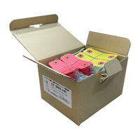 【針金荷札】カラー荷札10色アソート 6号(豆)  1箱（1000枚（10色×各100枚）入）  長門屋商店 ニ-066