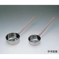 丸山ステンレス 木柄付き水杓子(SUS304) 1.0L ショウ 1本(1個) 6-518-02（直送品）