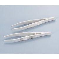 アズワン プラスチックピンセット 120mm 6-532-01 1本（直送品）