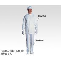 東洋リントフリー クリーンルーム用パンツ(男性用・ホワイト) L FD300A-01 1着 6-7528-03（直送品）
