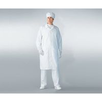 アズワン 無塵衣AS206C(男女兼用コート) ホワイト 3L AS206C 1着 6-7533-11（直送品）