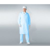 アズワン 無塵衣AS206C(男女兼用コート) ブルー 3L AS206C 1着 6-7590-01（直送品）