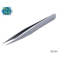 アズワン MEISTER ピンセット SA(耐酸鋼)製 クリーンパック No.0C9 0C9-SA 1本 6-7905-14（直送品）