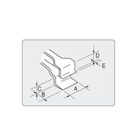 アズワン フラットピンセット 幅広 特殊鋼 No.6WF 1本 7-160-17（直送品）