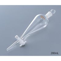 アズワン スキーブ型分液ロート テフロン(R)プラグ付 200mL 7-188-11 1個（直送品）