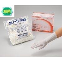 アズワン クリーンファースト ニトリル(パウダーフリー) クリーンパック γ線滅菌済 M 100枚入 8-5688-32 1箱(100枚)（直送品）