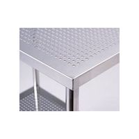 アズワン ステンレスパンチングワゴン 500P 1台(1個) 9-5039-01（直送品）