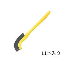 アズワン ラボラン(R)作業用ブラシ 黄 豚毛 11本入 J-P 1袋(11本) 9-830-04（直送品）