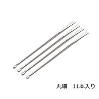 アズワン ラボランミクロスパーテル210mm 丸細 10+1本 9-891-04 1袋(11本)（直送品）