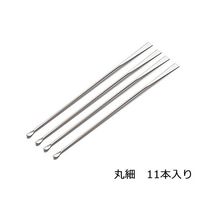 アズワン ラボランミクロスパーテル240mm 丸細 10+1本 9-891-05 1袋(11本)（直送品）