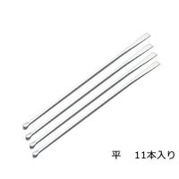 アズワン ラボランミクロスパーテル180mm 平 10+1本 9-891-01 1袋(11本)（直送品）