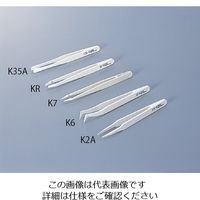 ルビス 耐酸性PBTピンセットK(耐酸・非磁性タイプ) 先端丸平型 K35A 1本 9-5683-05