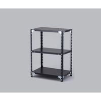 アズワン スチールラック 600×400×750mm ブラック L21999B 1台 1-2159-01（直送品）