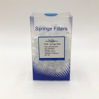 大阪ケミカル シリンジフィルター(疎水性)PVDF φ13mm/φ0.45μm 1箱(100個入) PVDF013045 1箱(100個)（直送品）