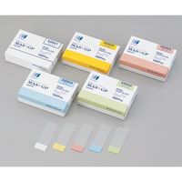 松浪硝子工業 剥離防止コートスライドグラス(MASーGP typeA) 26×15mm ブルー 100枚入 S9904 1箱(100枚)（直送品）