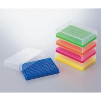 96ウェルプレパレーションラック 96本 蛍光5色パック(青・緑・ピンク・黄・オレンジ×各1個入) 05-541-55 1袋(5個)（直送品）