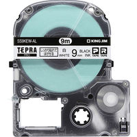 テプラ TEPRA PRO【純正】テープ しっかりはれてはがせる 幅9mm 白ラベル(黒文字) SS9KEW-AL-5P 5個