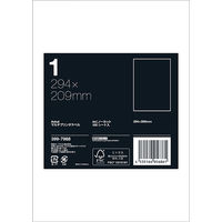 アスクル マルチプリンタ ラベルシール  ミシン目【なし】 ノーカット A4 FSC認証 1セット（100シート入×5袋） オリジナル