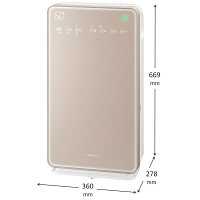 【空気清浄：30畳】 日立 加湿空気清浄機 EP-TG60 【自動掃除機能付き】