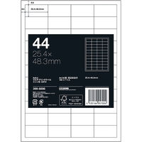 アスクル マルチプリンタ ラベルシール  ミシン目【あり】 44面 四辺余白付 A4 FSC認証 1セット（100シート入×5袋） オリジナル