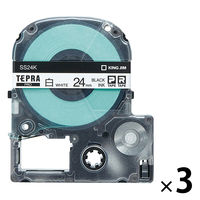 テプラ TEPRA PRO【純正】テープ スタンダード 幅24mm 白ラベル(黒文字) SS24K-10PN 1セット（30個入）