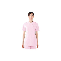 住商モンブラン ナースジャケット（半袖） 医療白衣 レディス ピンク L 73-1784（直送品）