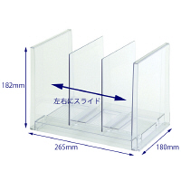 Like-it（ライクイット） ライフモジュール ファイルソータースリム クリア MX-22 1セット（3個） 吉川国工業所