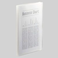 アスクル クリアファイル A4タテ 40ポケット 透明表紙 クリア 透明 固定式 クリアホルダー オリジナル 20冊 オリジナル