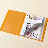 スーパーエコノミークリアーファイル+ 固定式40ポケット 10冊 イエロー プラス