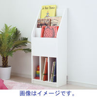 YAMAZEN マガジンラック 幅400mm ホワイト CMR-1040（WH） 1台