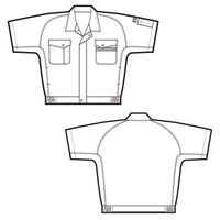 アイトス　半袖ブルゾン　ネイビー　AZ5371-008-6L　1着（直送品）