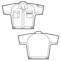 アイトス　半袖ブルゾン　サファイアブルー　AZ5371-072-3L　1着（直送品）