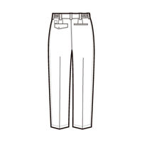 アイトス　レディースシャーリングパンツ（2タック）　ネイビー　AZ5373-008-L　1着（直送品）