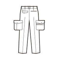 アイトス　カーゴパンツ（2タック）　ネイビー　AZ5374-008-100　1着（直送品）